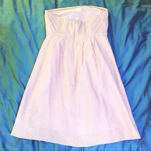 J. Crew Lavender Strapless Mini Dress 4 Petite - Picture 5 of 9